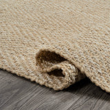 Espina Hand Woven Herringbone Chunky Jute Area Rug - Tuesday Morning - Area Rugs