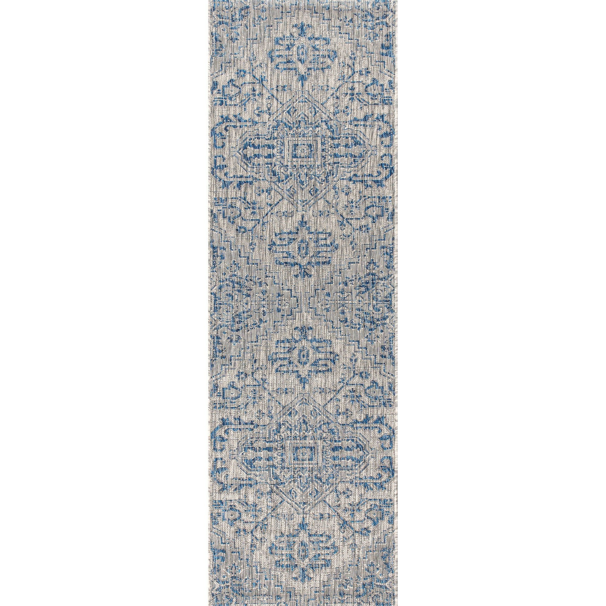 Estrella Bohemian Medallion Textured Indoor/Outdoor Runner Rug - Tuesday Morning - Runner Rugs
