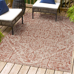 Estrella Bohemian Medallion Textured Weave Indoor/Outdoor Area Rug - Tuesday Morning - Area Rugs