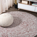 Estrella Bohemian Medallion Textured Weave Indoor/Outdoor Round Area Rug - Tuesday Morning - Area Rugs