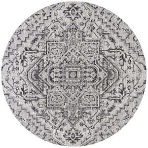 Estrella Bohemian Medallion Textured Weave Indoor/Outdoor Round Area Rug - Tuesday Morning - Area Rugs