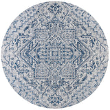 Estrella Bohemian Medallion Textured Weave Indoor/Outdoor Round Area Rug - Tuesday Morning - Area Rugs