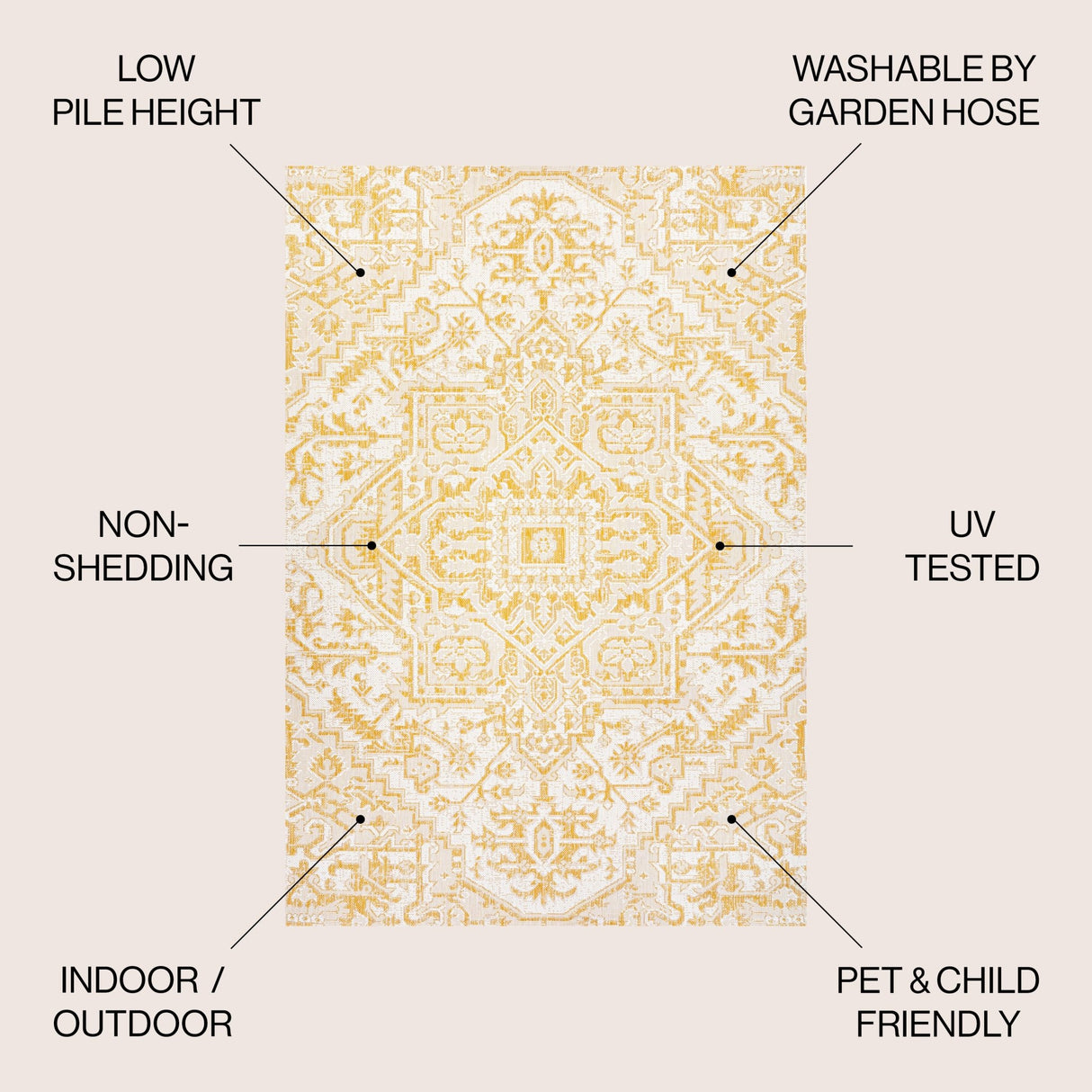 Estrella Bohemian Medallion Weave Indoor/Outdoor Area Rug - Tuesday Morning - Area Rugs