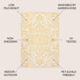 Estrella Bohemian Medallion Weave Indoor/Outdoor Area Rug - Tuesday Morning - Area Rugs