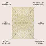Estrella Bohemian Medallion Weave Indoor/Outdoor Area Rug - Tuesday Morning - Area Rugs