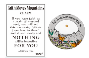 Faith Moves Mountains Charm - A Symbol of Empowering Belief