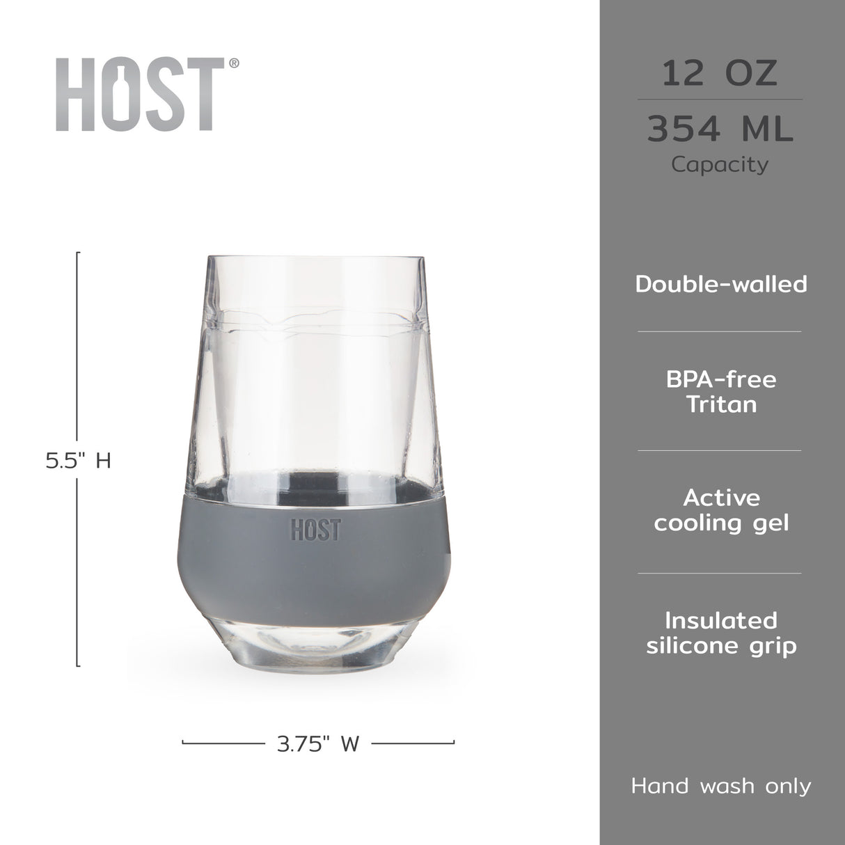 Wine freeze™ xl in gray (set of 2) by host®