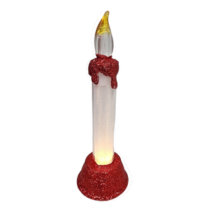 Light-Up LED Glittered 6 Inch Candle -