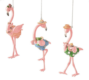 Fancy Flamingo Ornament -