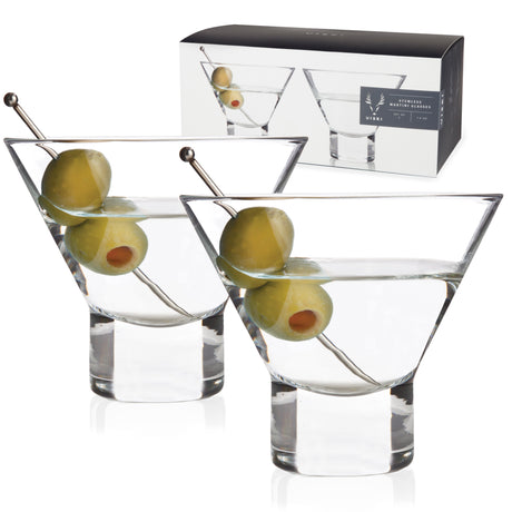 Raye-crystal-heavy-base-martini-glasses-viski®-Cocktail-Glasses
