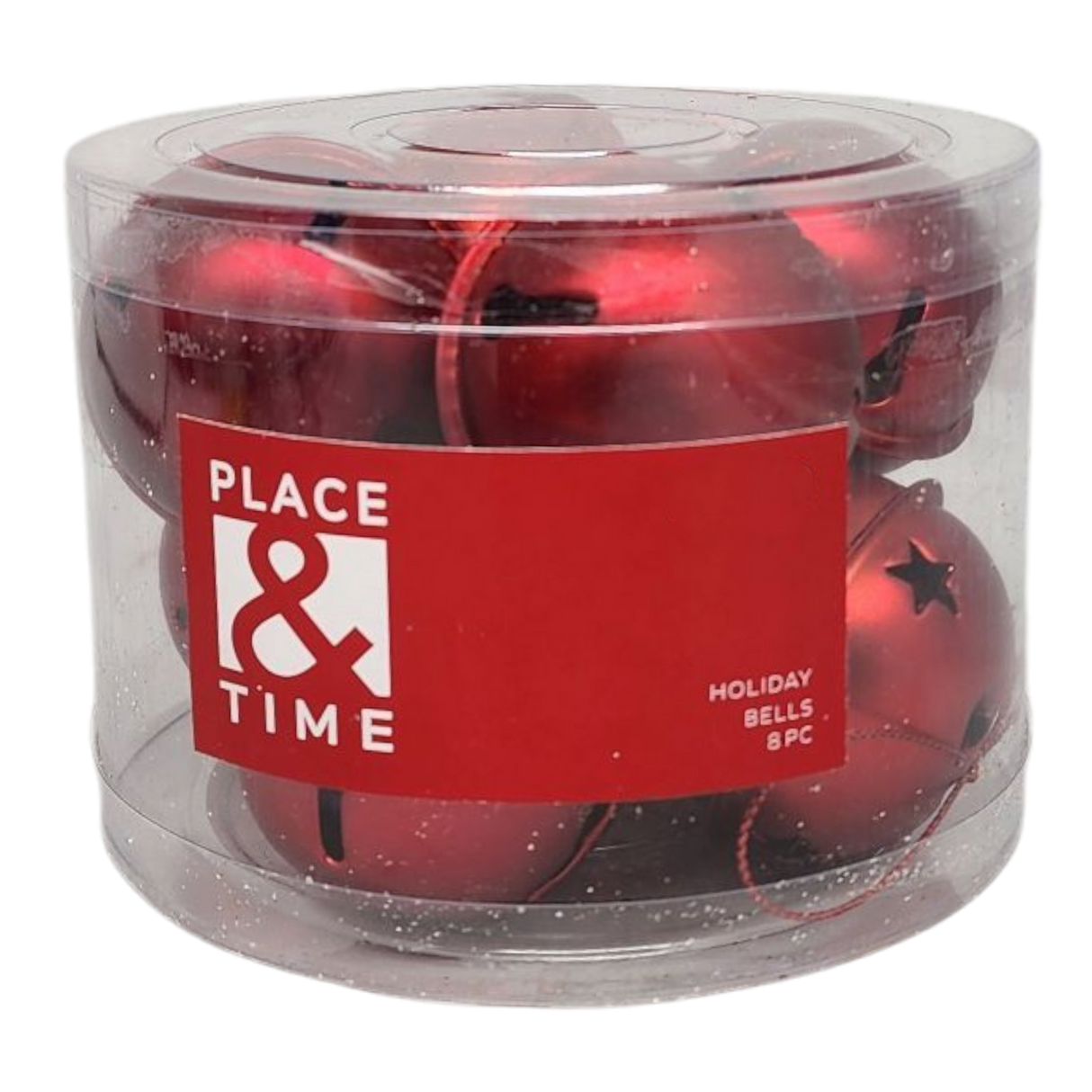 Jingle Bells (8 pack) - 50mm - Matt Red