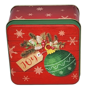Joyful Ornament Treat Tin - 4 Inch