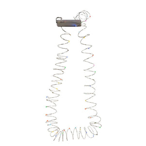 50-Light Battery-Operated LED Fairie Light Set - Multicolor