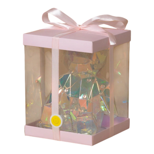 Lighted Holographic Bear in a Gift Box - 7 Inch
