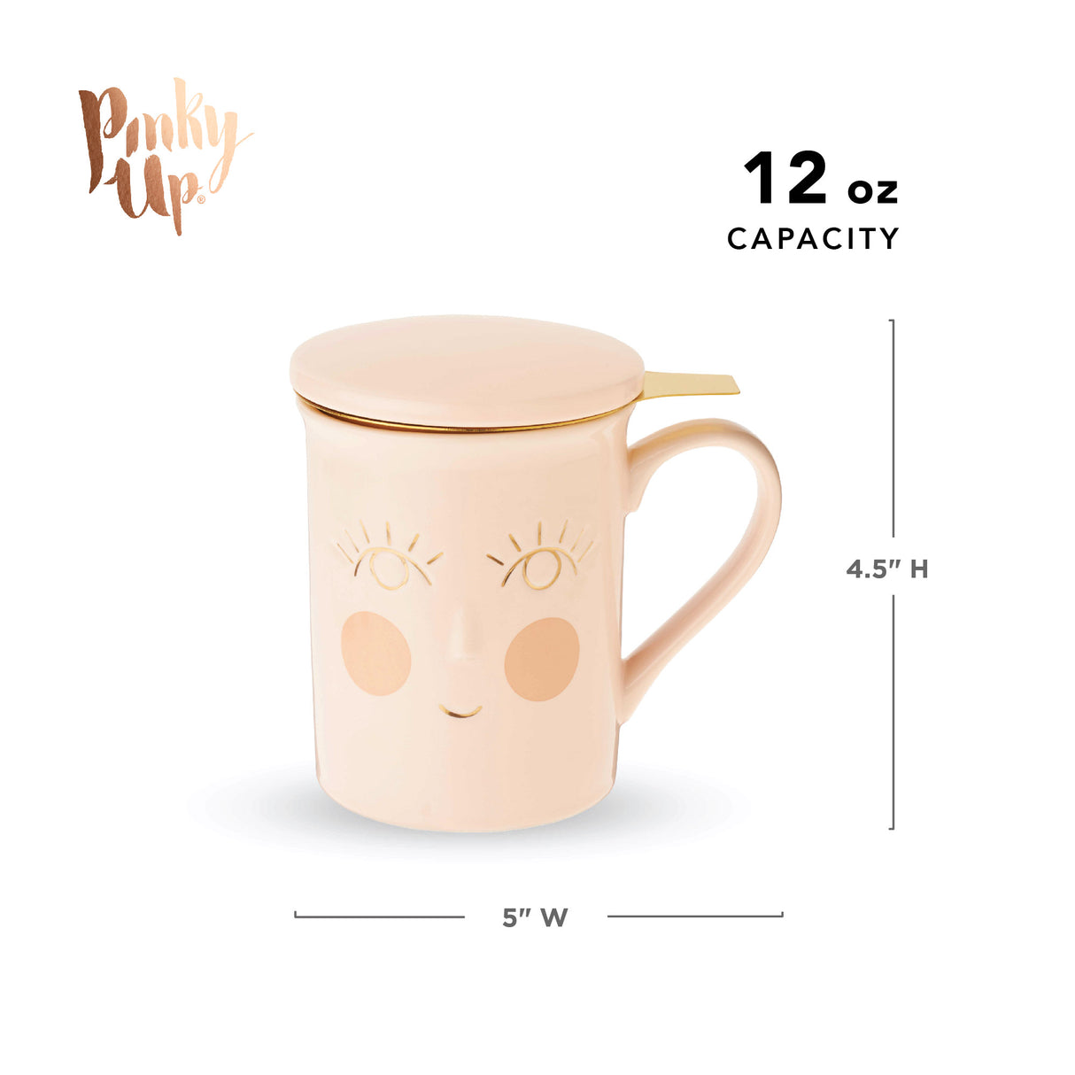 Annette™ hello beautiful ceramic tea mug & infuser by pinky