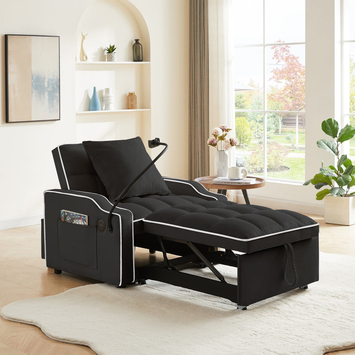 Sleeper Sofa Chair Bed - 3 In 1 Convertible Sofa
