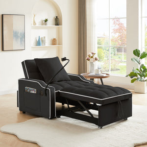 Sleeper Sofa Chair Bed - 3 In 1 Convertible Sofa