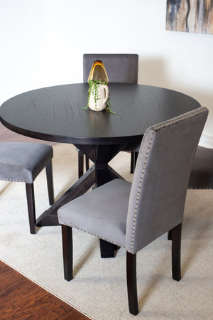 Enbridge 5-piece Dining Set Cross-Buck Dining Table with 4 Stylish Chairs