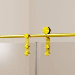 Frameless Single Sliding Shower Doors With Towel Rail & Handle