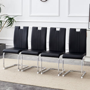 Bow Shaped Ergonomic Chairs with Non-Slip Base - Black or White