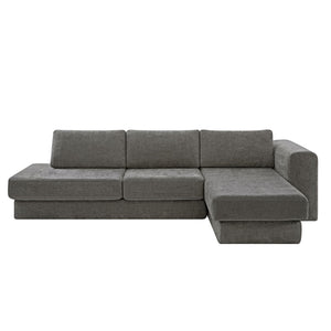 L-Shaped Modular Sofa With Double Layer Cushion