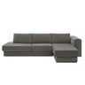 L-Shaped Modular Sofa With Double Layer Cushion