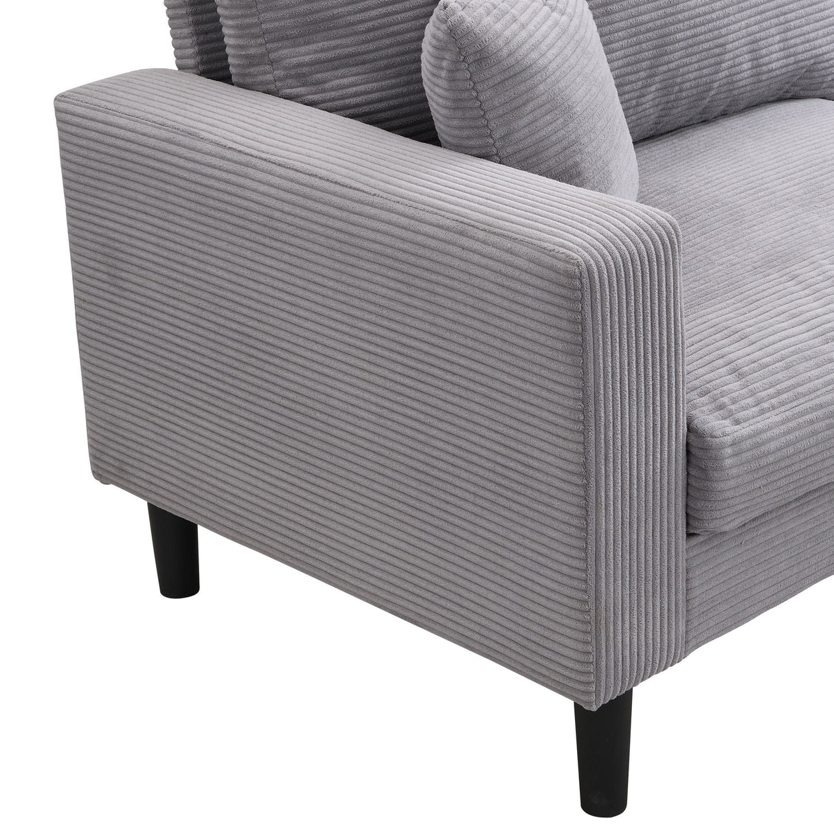 Modern Upholstered 2 Piece Sofa Set With 3 Seater And 2 Seater