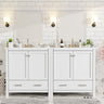 60" White Bathroom Vanity Set