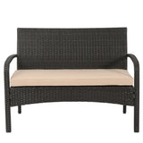 Cordoba 4-Piece PE Rattan Outdoor Chat Set