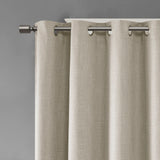 Printed heathered blackout window patio panel