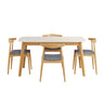 5 Piece Dining Set With Upholstered Chairs