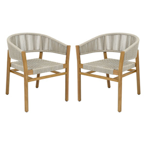 Outdoor Accent Chair Set for 2 Persons