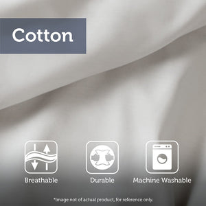 Tufted Cotton Chenille Medallion Fringe Coverlet Mini Set - Off-White Twin/Twin XL