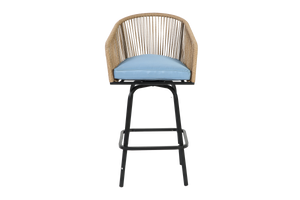 Outdoor Bar Stools Set of 4 with Armrests and Backrest