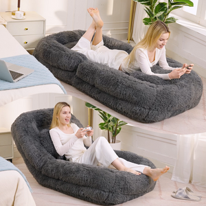 Human Dog Bed & Lazy Sofa - 5-Position Adjustable Floor Chair