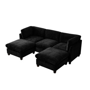 96.5" Sectional Couch for Living Room, Upholstered with Storage