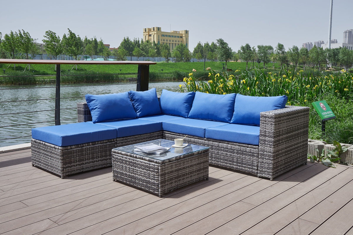 Patio Sofa With Cushions