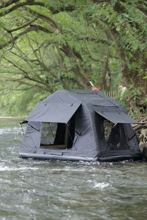 Foldable 2-3 People Amphibious Inflatable Car Roof Top Tent