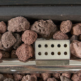 Modern Dark Grey 40' Outdoor Iron Propane Fire Pit