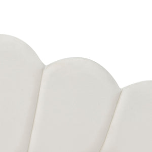 Upholstery Daybed Frame With Shell Shaped Backrest