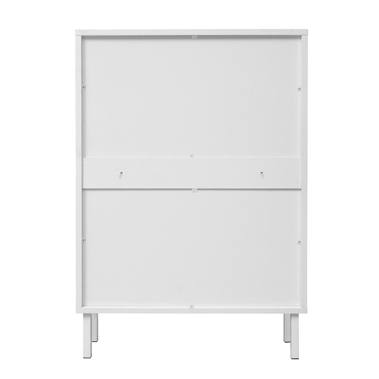 2 Door Shoe Rack, Rattan, Double Layer, Suitable For Living Room, Hallway - White