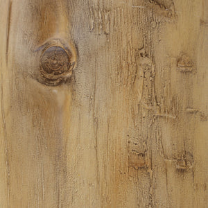 Hand Painted Wood Stump Style Outdoor Side Table - Light Brown