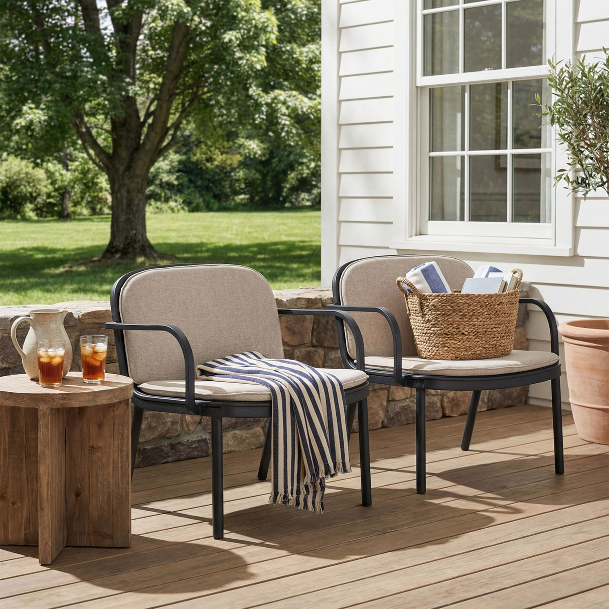 Luna Outdoor Club Chair (Set of 2)