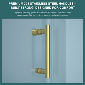 Single Sliding Bypass Shower Door Enclosure With Tempered Glass