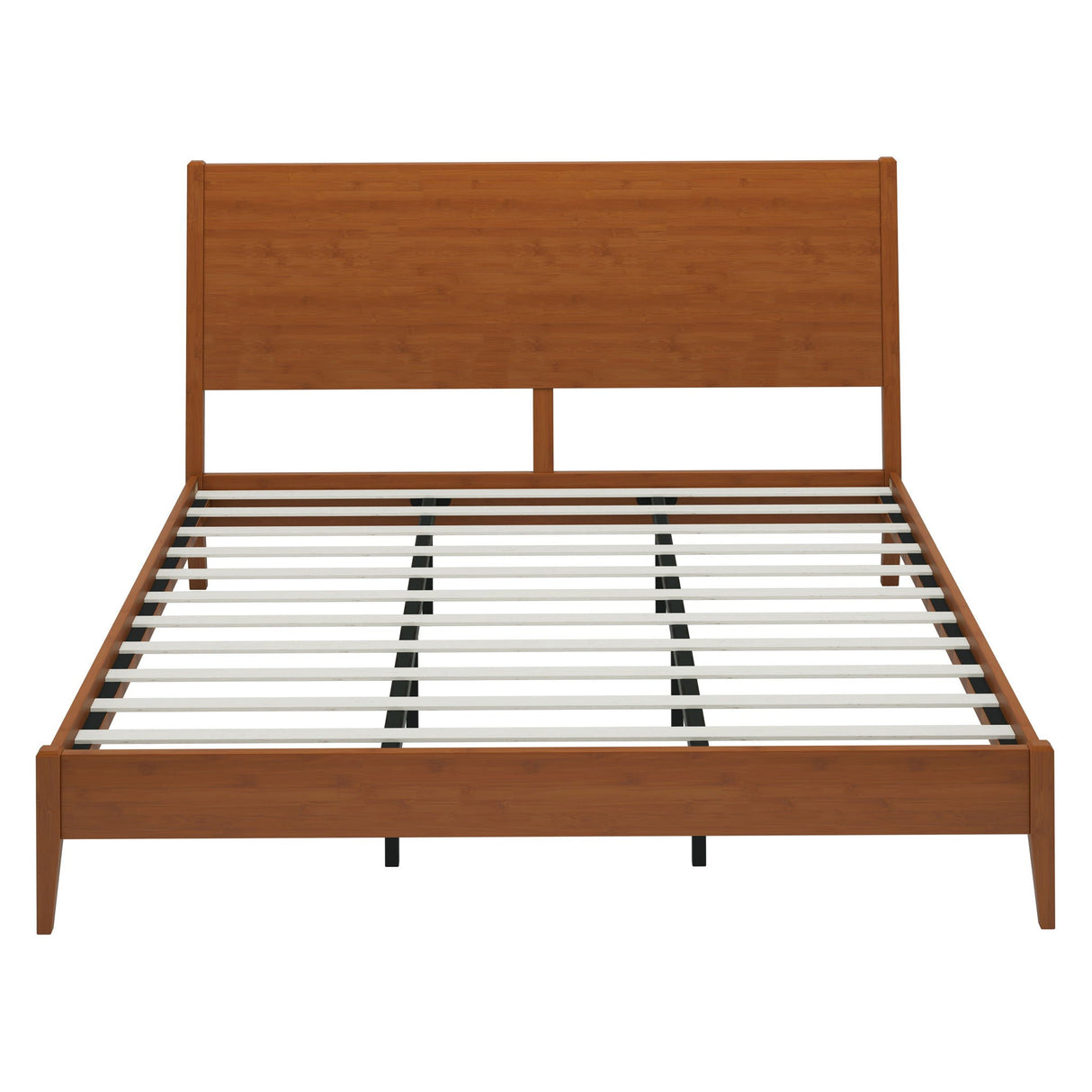 Modern Sled Platform Bed Frame With Slats