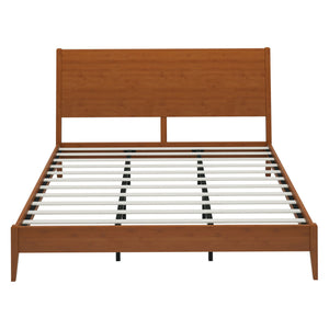 Modern Sled Platform Bed Frame With Slats