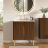 Etna 30"F Striped Bathroom Vanity