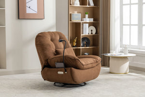 Power Recliner Swivel Glider USB Charger With tooth Music Player, Sleep, Working, Game And Leisure