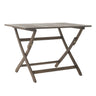 Blissique - Outdoor Foldable Wood Dining Table With Slat Design