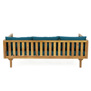 Claremont 3 Seater Daybed Teak Acacia Wood Water Resistant Cushions